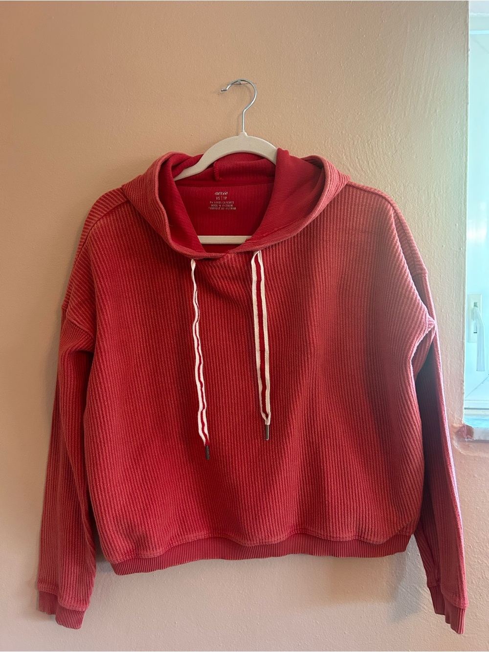 Aerie waffle knit pullover XS